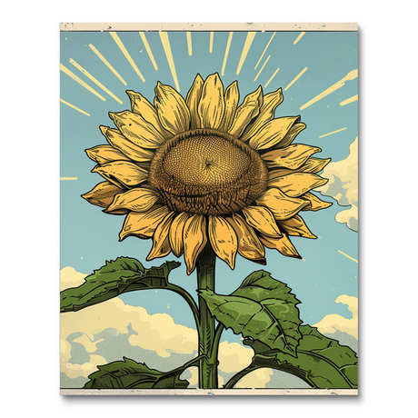 Dynamic Sunflower (Diamond Painting) Diamond Painting kit