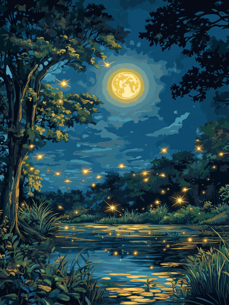 Enchanted Night Glow (Diamond Painting) Diamond Painting kit
