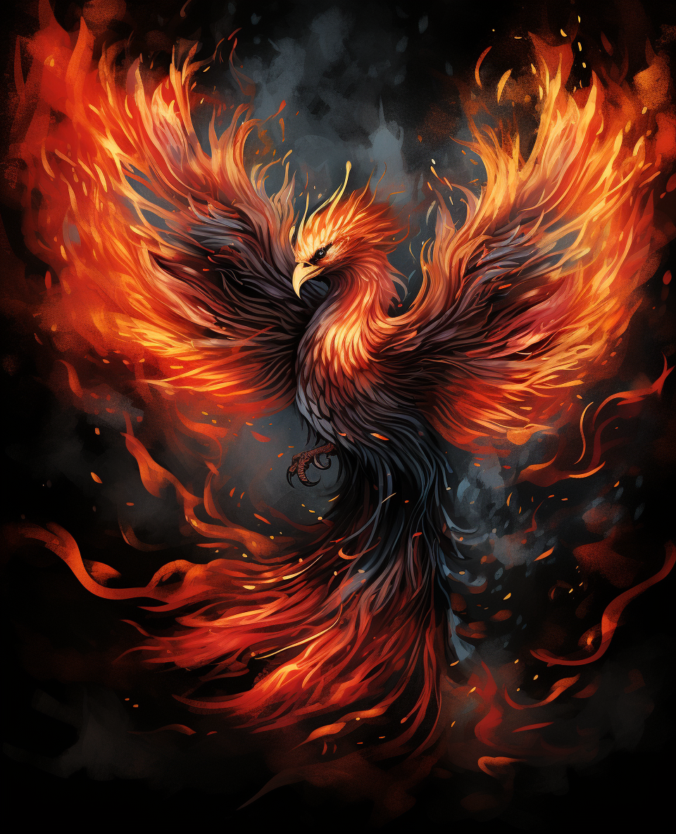 Flaming Beauty — paint by numbers kit