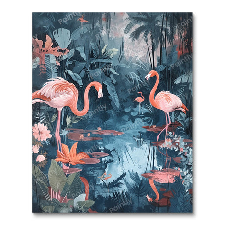 Flamingos in the Wetlands (Diamond Painting) Diamond Painting kit