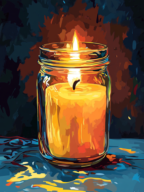 Flickering Comfort (Diamond Painting) Diamond Painting kit