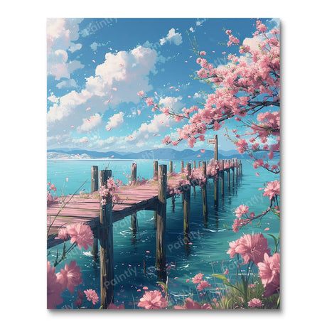 Floral Dock (Diamond Painting) Diamond Painting kit