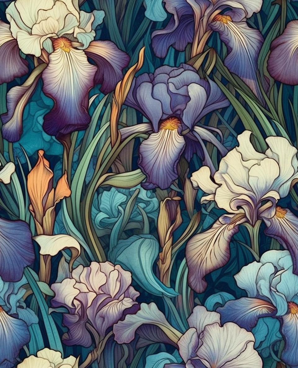 Floral Noir II (Paint by Numbers)