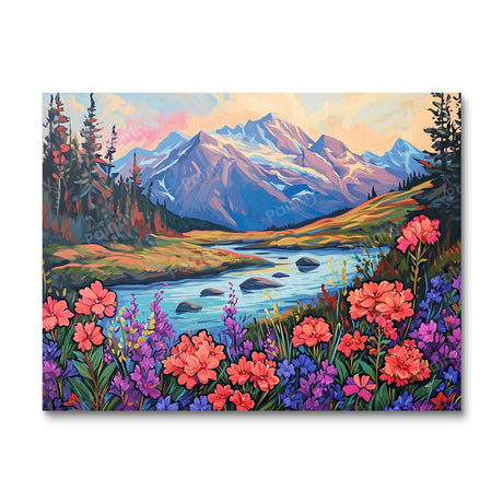 Floral Peaks (Diamond Painting) Diamond Painting kit