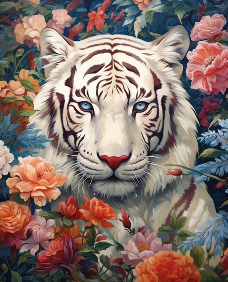 Floral White Tiger