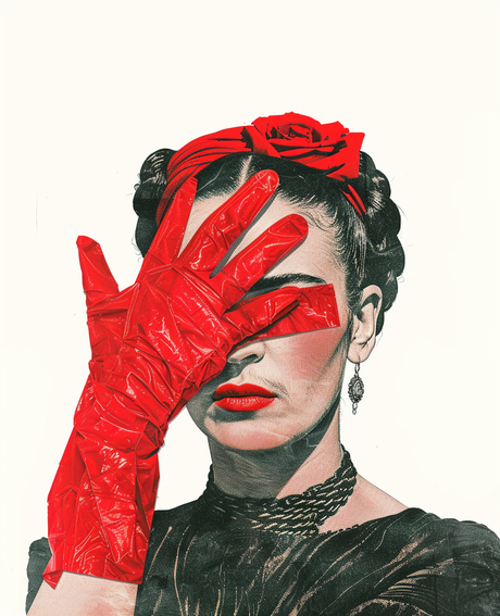 Frida Red Glove (Copy) (Diamond Painting) Diamond Painting kit