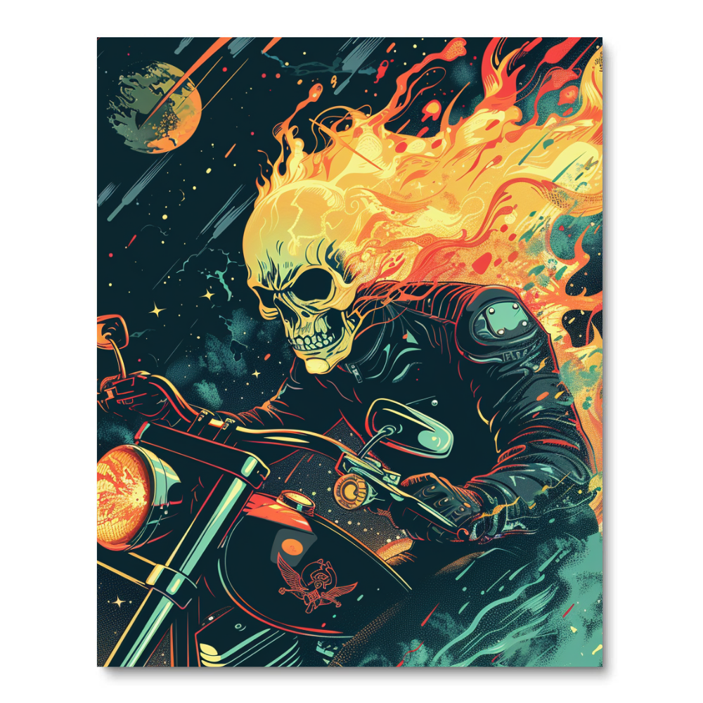 Galactic Rider The Cosmic Journey (Diamond Painting) Diamond Painting kit