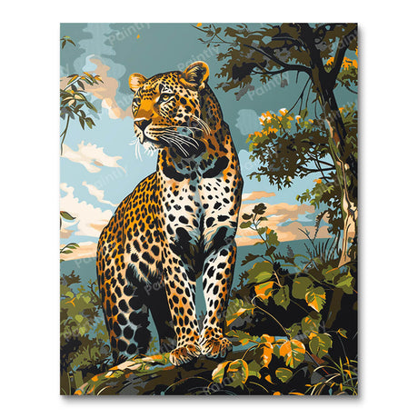Gaze of the Leopard (Diamond Painting) Diamond Painting kit
