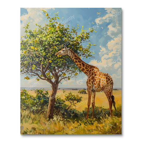 Giraffe Feast (Diamond Painting) Diamond Painting kit