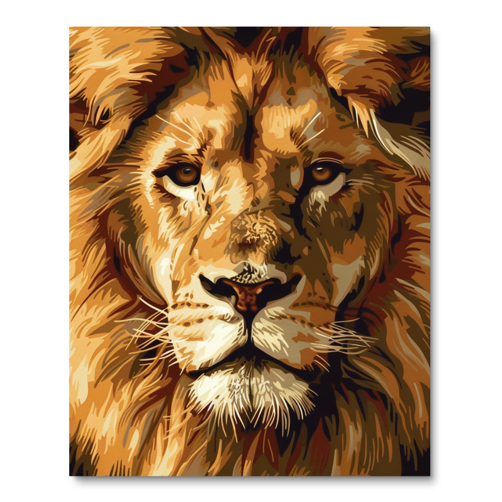 Golden Lion (Diamond Painting) Diamond Painting kit