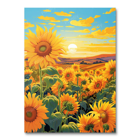 Golden Sunflower Bliss (Diamond Painting) Diamond Painting kit