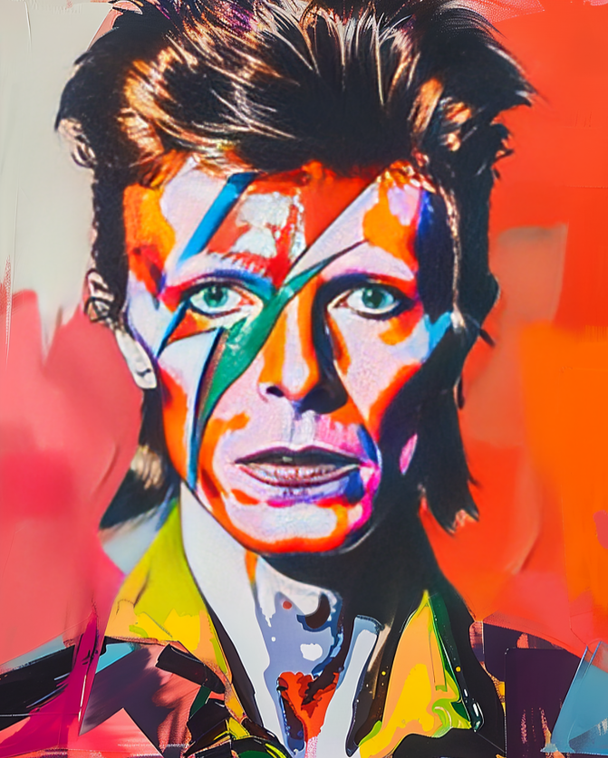Iconic Bowie — paint by numbers kit