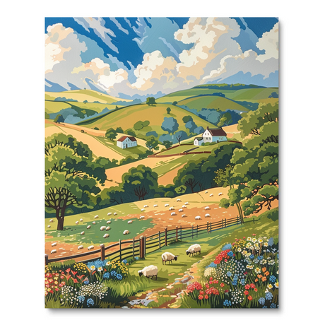Idyllic Country Lane (Diamond Painting) Diamond Painting kit