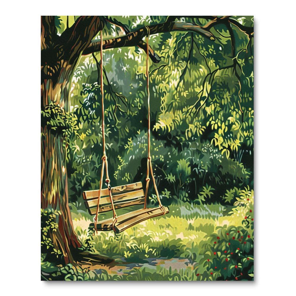 Idyllic Swing Haven (Diamond Painting) Diamond Painting kit