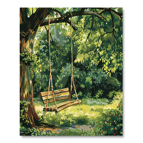 Idyllic Swing Haven (Diamond Painting) Diamond Painting kit