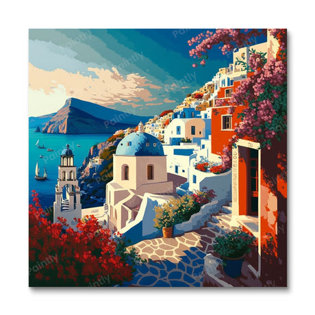Santorini Greece III (Diamond Painting) Diamond Painting kit