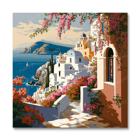 Santorini Greece IV (Diamond Painting) Diamond Painting kit