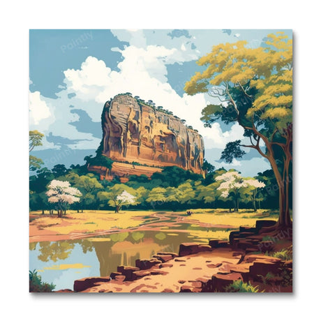 Sigiriya Sri Lanka I (Diamond Painting) Diamond Painting kit