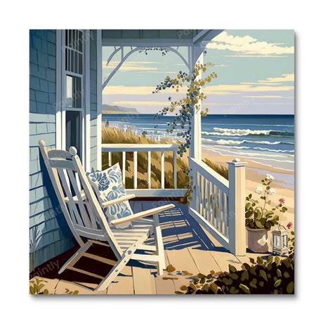 Porch by the Beach I (Diamond Painting) Diamond Painting kit