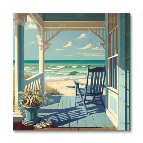 Porch by the Beach III (Diamond Painting) Diamond Painting kit