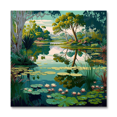 Scenic Pond (Diamond Painting) Diamond Painting kit