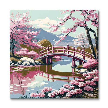 Cherry Blossom Scenery (Diamond Painting) Diamond Painting kit