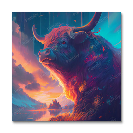 Majestic Highland Cow I (Diamond Painting) Diamond Painting kit