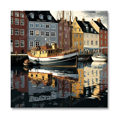 Copenhagen Harbour I (Diamond Painting) Diamond Painting kit
