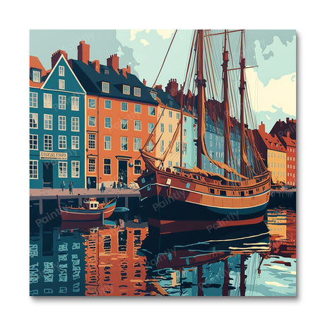 Copenhagen Harbour II (Diamond Painting) Diamond Painting kit