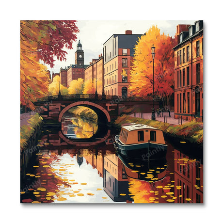 Glasgow Canal in Fall II (Diamond Painting) Diamond Painting kit
