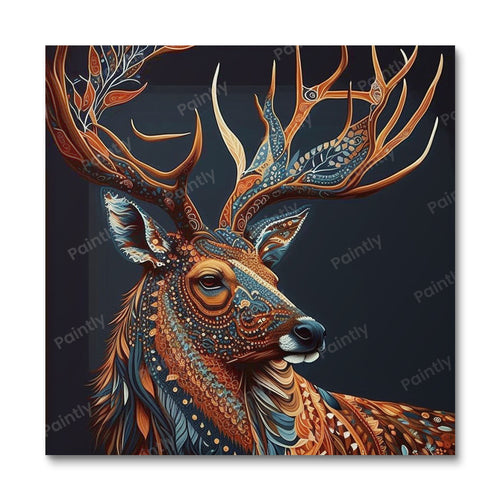 Aboriginal Art Deer (Wall Art) Animals Paint by Numbers kit