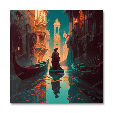 Dark Venice Canal I (Diamond Painting) Diamond Painting kit