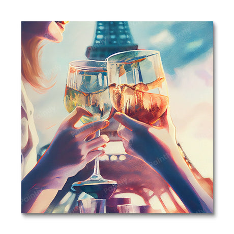 Celebration by the Eiffel Tower II (Diamond Painting) Diamond Painting kit