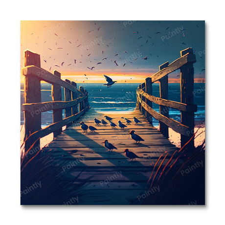 Sunset Boardwalk I (Diamond Painting) Diamond Painting kit