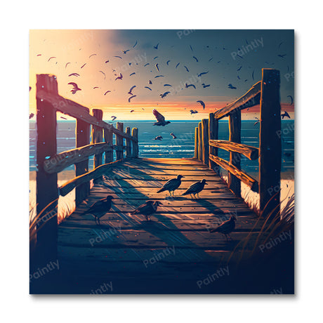 Sunset Boardwalk IV (Diamond Painting) Diamond Painting kit