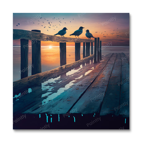 Sunset Boardwalk V (Diamond Painting) Diamond Painting kit