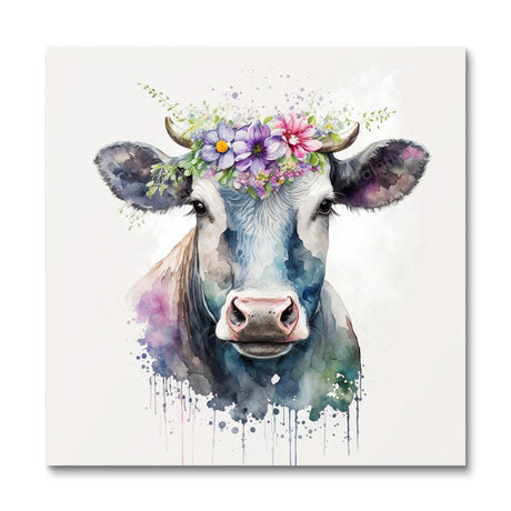 Floral Cow (Diamond Painting) Diamond Painting kit