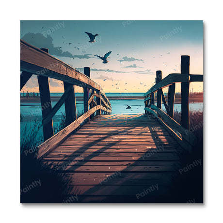 Sunset Boardwalk VII (Diamond Painting) Diamond Painting kit