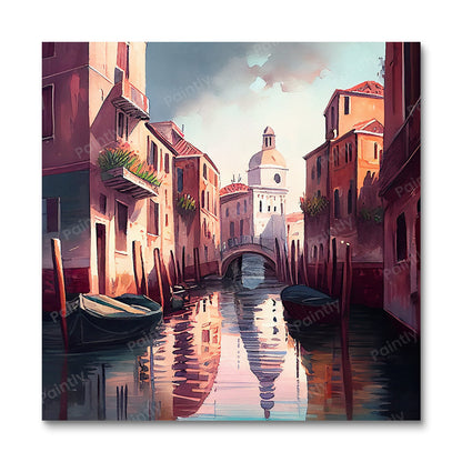Venice Canal XI (Board Canvas)