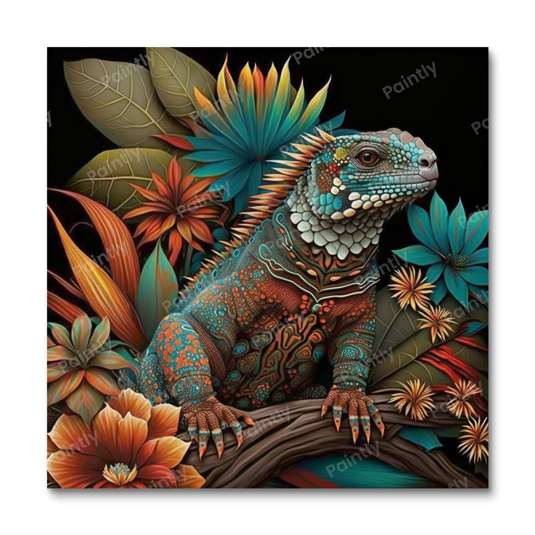 Aboriginal Art Lizard II (Wall Art) Animals Paint by Numbers kit