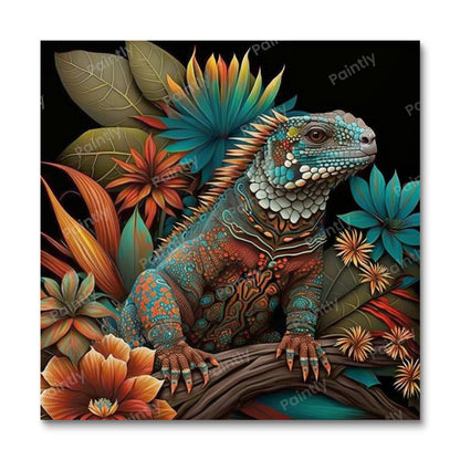 Aboriginal Art Lizard II (Wall Art) Animals Paint by Numbers kit