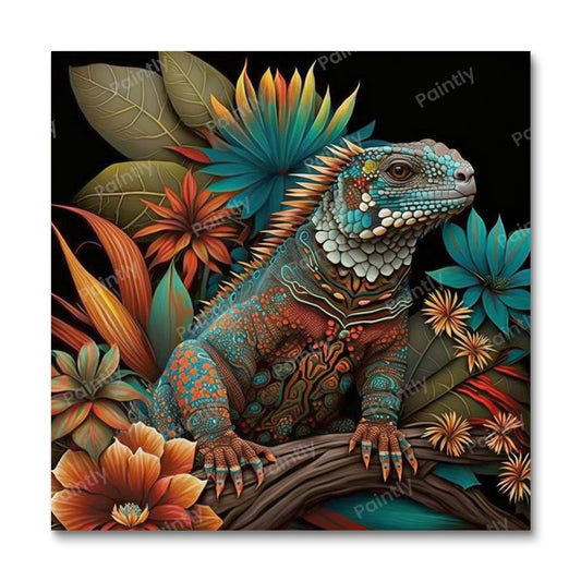 Aboriginal Art Lizard II (Wall Art) Animals Paint by Numbers kit