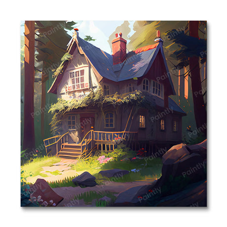 The Willow House (Diamond Painting) Diamond Painting kit