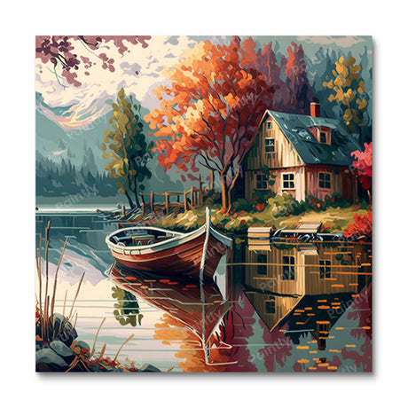 Mystic Lagoon Boats Paint by Numbers kit