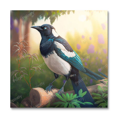 Feathered Fascination Magpie (Diamond Painting) Diamond Painting kit