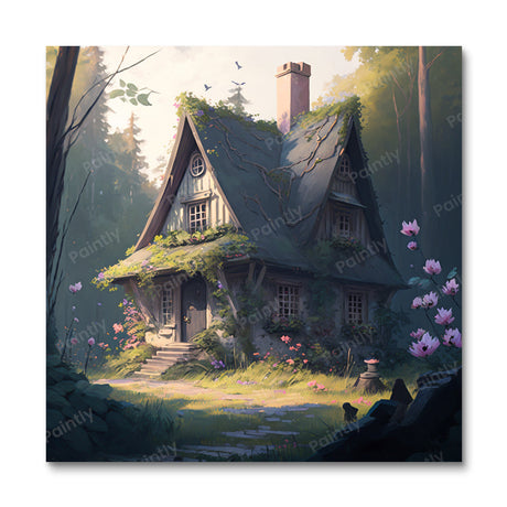 The Peony Cabin (Diamond Painting) Diamond Painting kit
