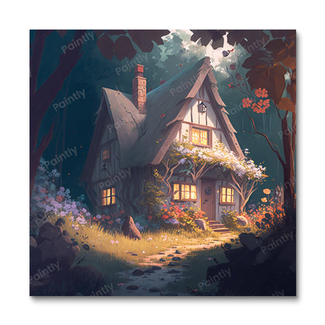 The Sunrise Cabin (Diamond Painting) Diamond Painting kit