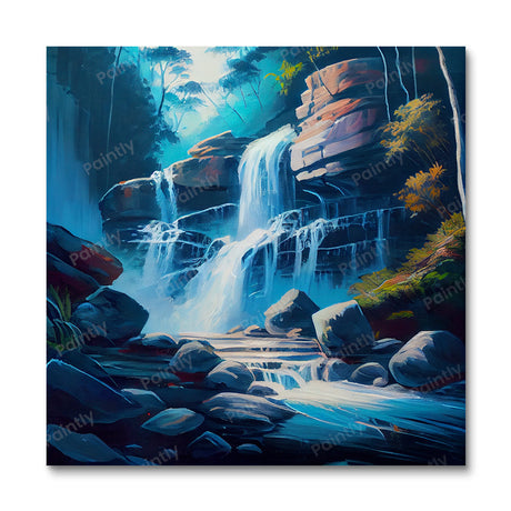 Cascade Falls Blue Mountain (Diamond Painting) Diamond Painting kit