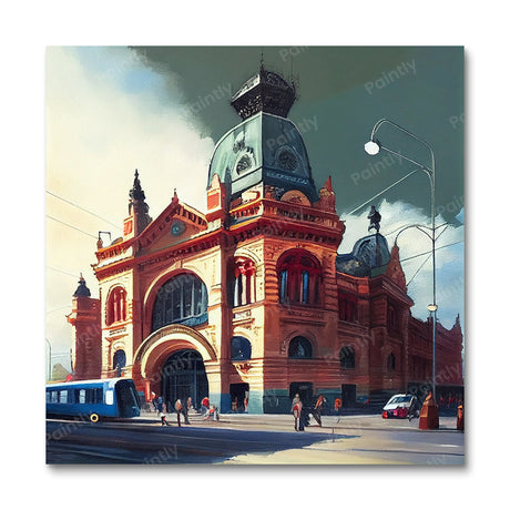 Flinders Street Railway Station III (Diamond Painting) Diamond Painting kit