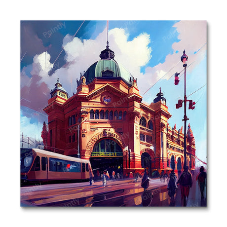 Flinders Street Railway Station II (Diamond Painting) Diamond Painting kit